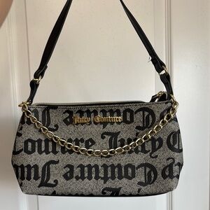 Juicy Couture Black and Gold Women's Purse